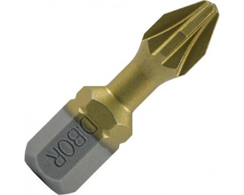 Бита с покрытием нитридтитана D.BOR PZ3, 25 мм TORSION (D-THT-PZ03-025-010) D04-DTHTPZ03025010