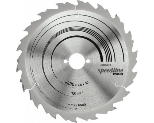 Пильный диск по дереву BOSCH 230х30х30 SPEEDLINE WOOD 2608640805