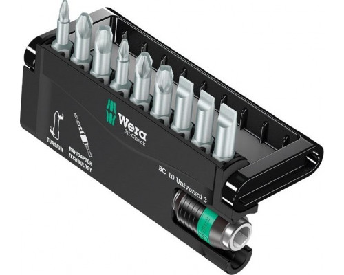Набор насадок WERA Bit-Check – Rapidaptor 8600/9 TZ, WE-056375 WE-056375
