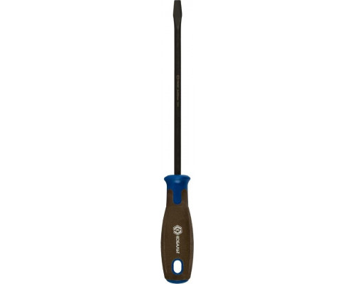 Отвертка шлицевая Кобальт 912-052 polywood sl 8,0х200 мм cr-v, древесно-полимерная р