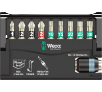 Набор насадок WERA Bit-Check, Edelstahl BC 10/9 SB,WE-073630 WE-073630