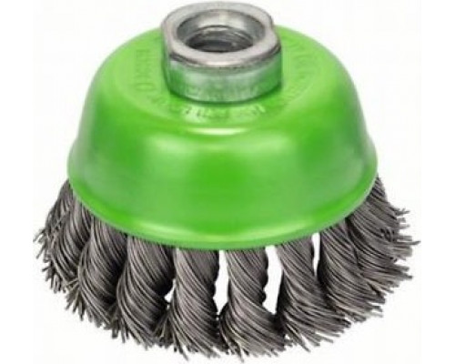 Щетка обдирочная для УШМ BOSCH чашеобразная INOX D-75 мм М14 витая 2608622060