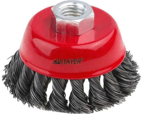 Щетка обдирочная для УШМ STAYER чашеобразная D-80 мм М14 35128-100_z01 35128-100_z01