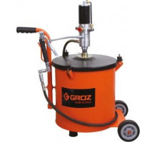 Нагнетатель густой смазки GROZ BGRP/15 с насосом 50:1 и емкостью 15 л, GR45432 GR45432