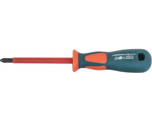 Отвертка крестовая диэлектрическая JONNESWAY DV13P3150 1000 V, PH3 х 150 мм 047469