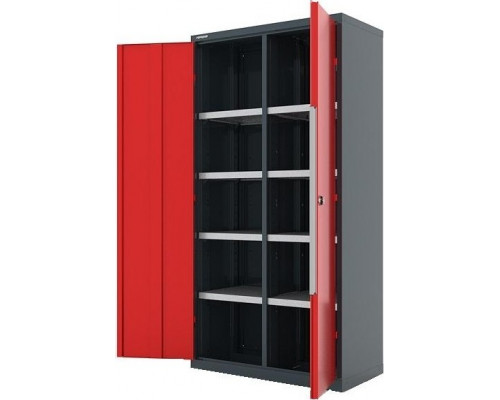 Шкаф инструментальный FERRUM Premium 1000х500х1950 мм с перегородкой и 8 полками RAL7016/3000