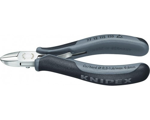 Бокорезы диагональные для электроники KNIPEX 7712115ESD 115 мм KN-7712115ESD