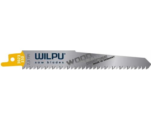 Полотна для сабельных пил WILPU 3023/150 по дереву, чистый криволинейный рез 5шт/уп 1240000005