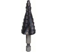 Сверло по металлу BOSCH ступенчатое 4-20 мм HSS-AlTiN с шестигранным хвостовиком 2608588070