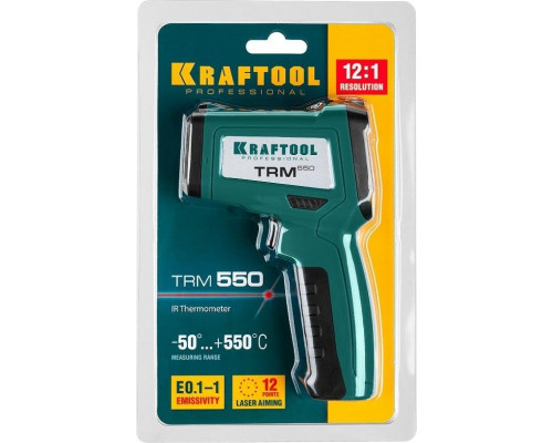 Пирометр KRAFTOOL TRM-550 инфракрасный, -50°С +550°С, 45705-550