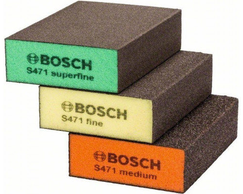 Набор шлифовальных губок (3шт.) BOSCH 69х97х26 мм S470 FINE 2608621253