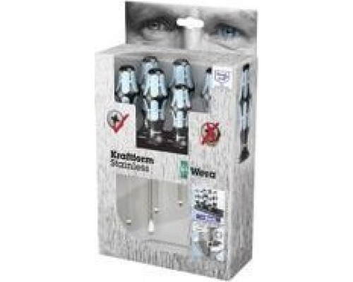 Набор отверток из нержавеющей стали WERA 3334/3350/3355/6 WE-032063 WE-032063