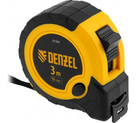 Рулетка DENZEL 3мх16мм, двухкомп. корпус, кнопка-пауза 31541