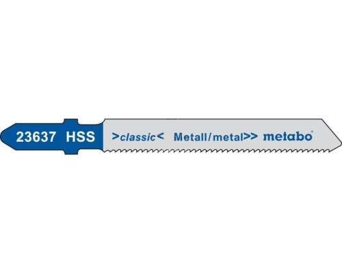 Пилки по металлу METABO T227D 74х3мм HSS (5шт.) 623648000