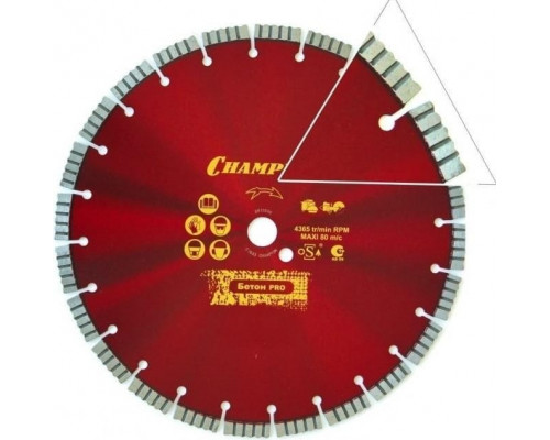 Алмазный диск для резки бетона CHAMPION Concremax PRO 500 (с наполн.сред.тв) C1627
