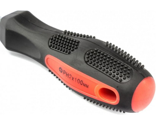 Отвертка крестовая Fusion MATRIX Anti-Slip PH2х100 мм, CrV, 2-х. компонентная рукоятка 12248