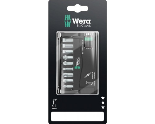Набор насадок WERA Bit-Check – Rapidaptor 8600/9 TZ SB, WE-073410 WE-073410