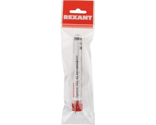 Припой REXANT ПР3092 без канифоли пос-40, 10г, 1мм, (олово 40%, свинец 09-3092