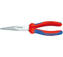 Круглогубцы с плоскими губками и режущими кромками KNIPEX 2615200 200 мм KN-2615200