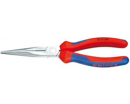 Круглогубцы с плоскими губками и режущими кромками KNIPEX 2615200 200 мм KN-2615200
