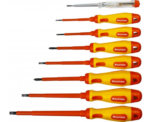 Набор отверток диэлектрических KRAFTOOL X-Drive ELECTRO 250088-H8 8 предметов 250088-H8