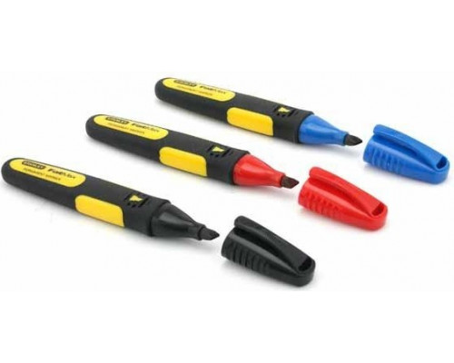 Набор маркеров STANLEY FatMax 0-47-315, 3 цвета (черный, красный, синий)
