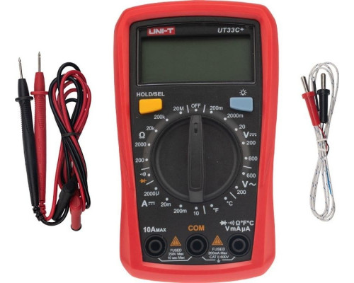 Мультиметр цифровой UNI-T UT33C+ портативный 13-0057