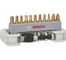 Набор бит BOSCH 12 предметов Max Grip с быстросменным универсальным держателем 2608522128