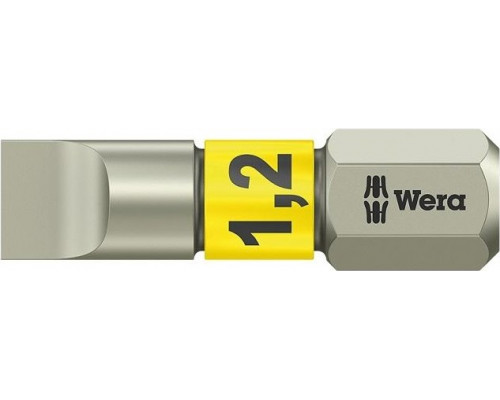 Бита для заворачивания, нержавеющая сталь WERA 3800/1 TS 1,2 х 6,5 х 25 мм WE-071002 WE-071002