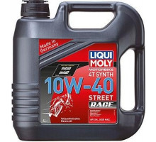 Масло для мотоциклов LIQUI MOLY SAE 10W40 Motorbike 4T Synth Street Race 4 л 20754 синтетическое 20754