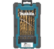 Набор сверл по металлу MAKITA D-72235-6 hss-tin economy, 25 шт. (1-13 мм)