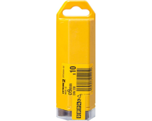 Сверло по металлу DeWALT 9 x 78 / 125 мм HSS-G Extreme 2 шлифованное DT5555-QZ DT5555-QZ