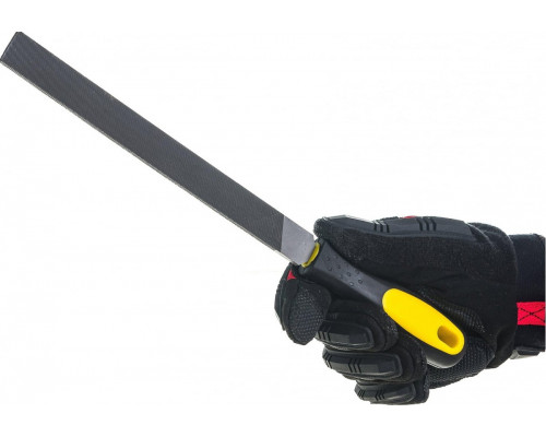 Напильник плоский STAYER PROFI с двухкомпонентной рукояткой, № 2, 200мм 16601-20-2