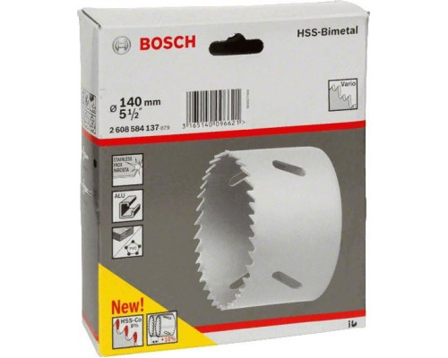 Коронка биметаллическая BOSCH STANDARD 140 ММ 2608584137