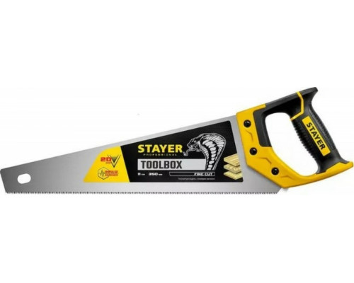 Ножовка по дереву STAYER Cobra TOOLBOX многоцелевая (пила) 350 мм, 11 tpi, мелкий прямой 2-15091-45_z01