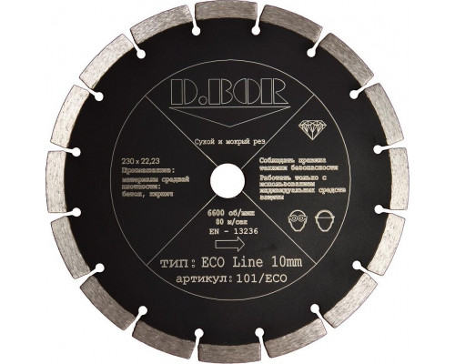 Алмазный диск универсальный D.BOR Eco Line 350х25.4 мм D-E-S-10-0350-025