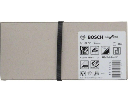 Полотна для сабельных пил BOSCH S1122BF (уп.100шт) 2608656032