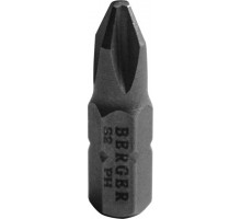 Бита для заворачивания BERGER BG2368 PH3x25мм, 2 шт, S2