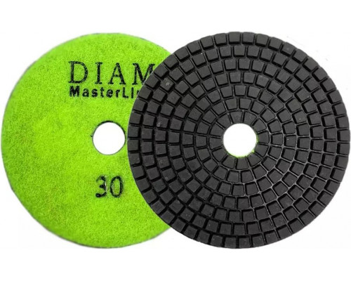 Алмазная тарелка на липучке DIAM АГШК 100*2,5 №30 Master Line (мокрая) 000665