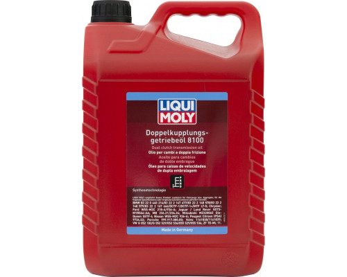 Масло трансмиссионное LIQUI MOLY Doppelkupplungsgetriebe-Oil 8100 для DSG 5 л 20626 20626