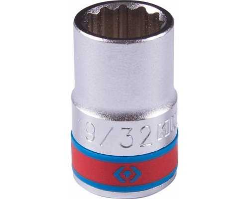 Головка 12-гранная 19/32" с посадкой 1/2" KING TONY 433019S