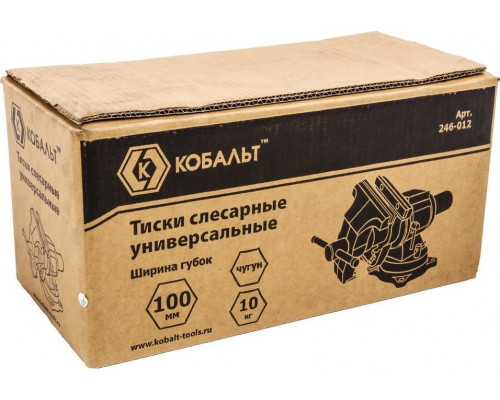 Тиски слесарные Кобальт 100 мм 246-012 246-012