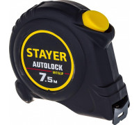 Рулетка STAYER АutoLock 7.5 / 25мм с автостопом 2-34126-07-25_z02
