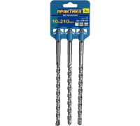Бур SDS-plus ПРАКТИКА 10х210 мм, 3 шт, серия 