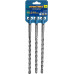 Бур SDS-plus ПРАКТИКА 10х210 мм, 3 шт, серия 