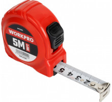 Рулетка WORKPRO WP261003 пластмассовая 5мх19мм