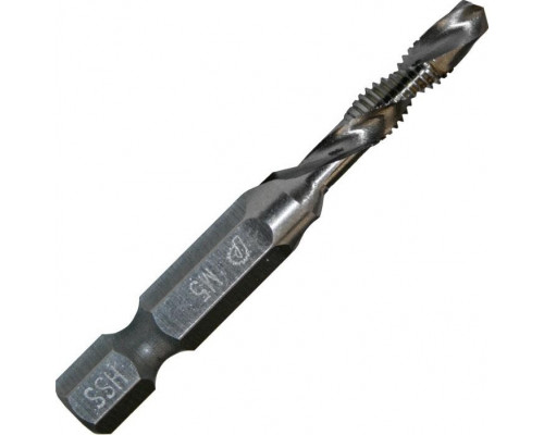 Сверло метчик ПРАКТИКА 5х0.8х54 мм HEX 1/4' (774-986) 774-986