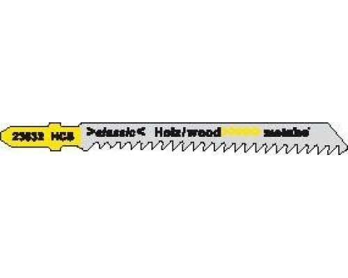 Пилки по дереву METABO T344D HCS 126х4 мм, (5шт.) 623678000