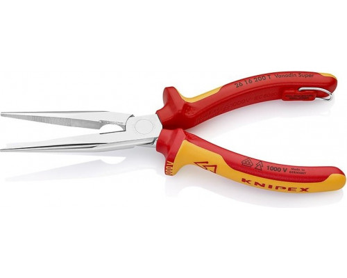 Длинногубцы диэлектрические KNIPEX 2616200T 200 мм с режущими кромками KN-2616200T