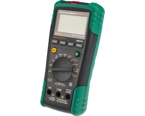 Мультиметр цифровой MASTECH MS8236 с кабельным тестером 13-1223